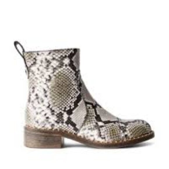 Zadig & Voltaire Snake Print Ankle  Empress Wild Ankle Boot  Women Size 6 - Picture 2 of 9